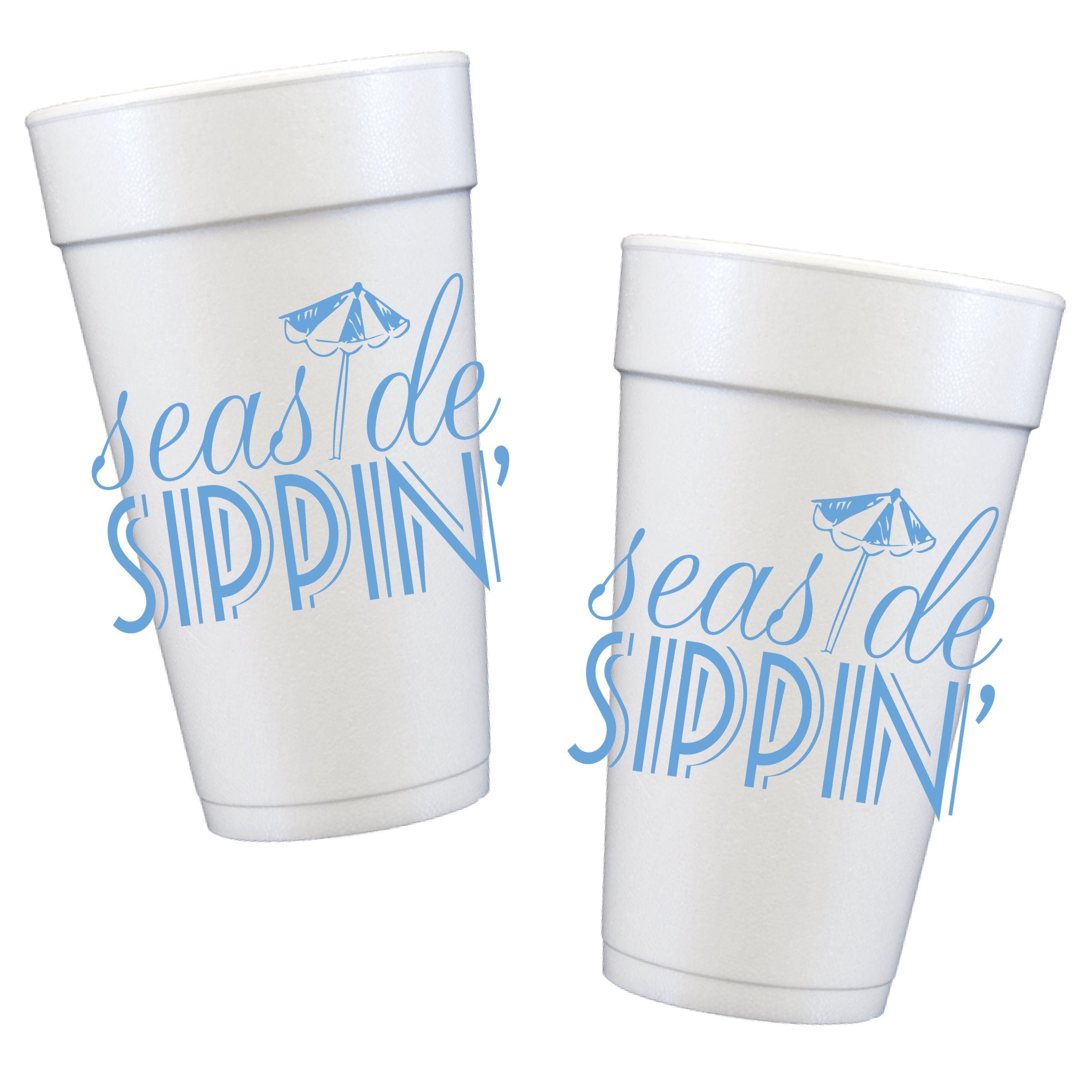 Seaside Sippin' Styrofoam Cups