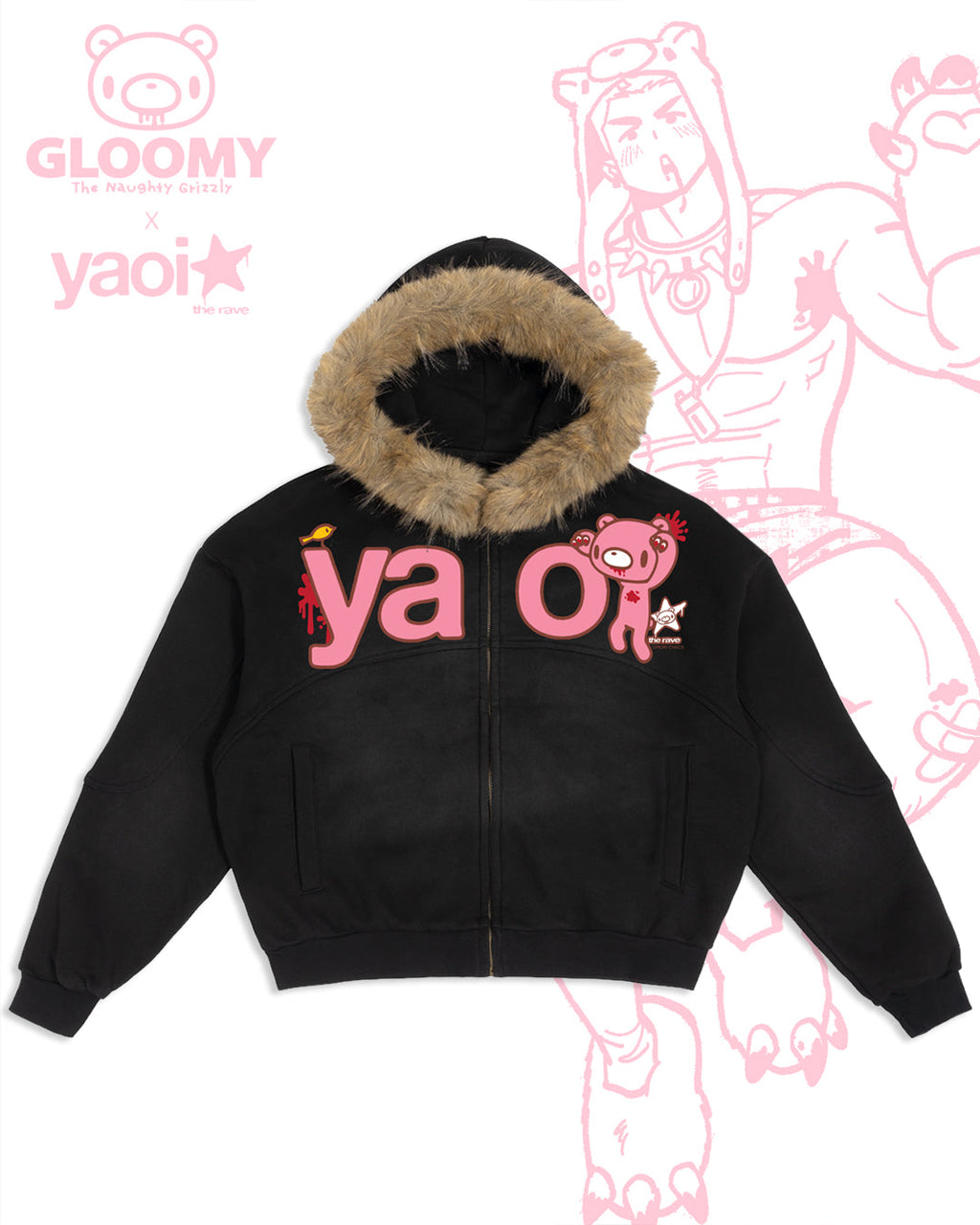 YAOI x GLOOMY Sneaky Zip-Up Parka